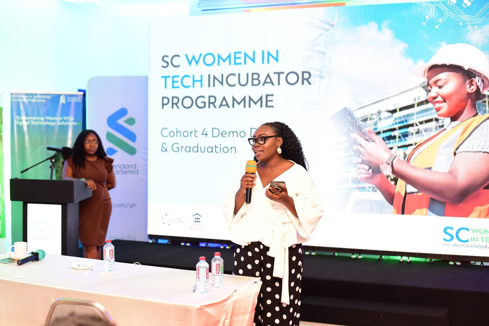 YAA PRISCILLA BIRAGO SPEAKING AT SC WOMEN IN TECH INCUBATOR PROGRAMME